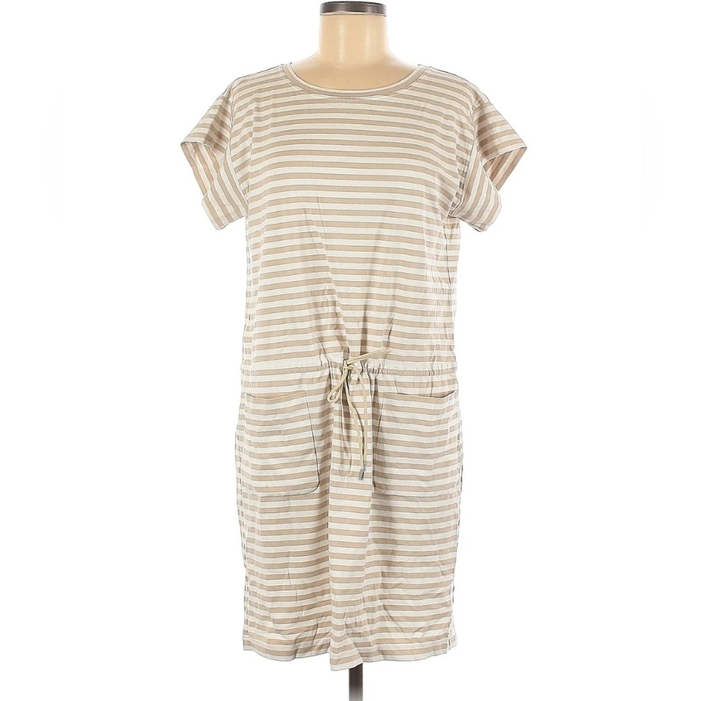Lafayette 148 New York Women Ivory Casual Dress M.Pit to pit approx: 20 inches
